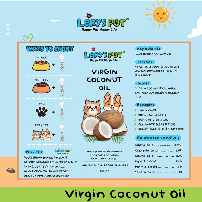 Goat Milk Refill + VCO | Susu Anjing & Kucing Hewan | Vitamin | Lerys