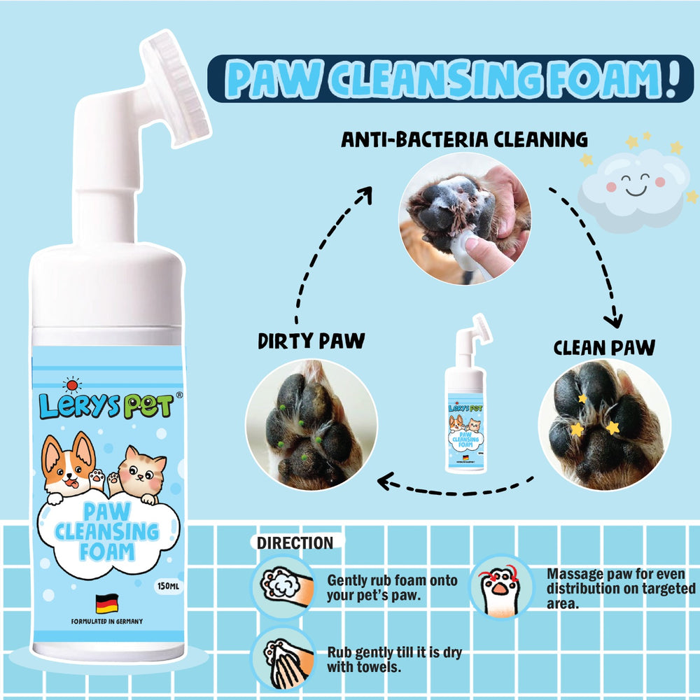 Paw Cleaning Foam | Pembersih Kaki Anjing & Kucing | Leryspet
