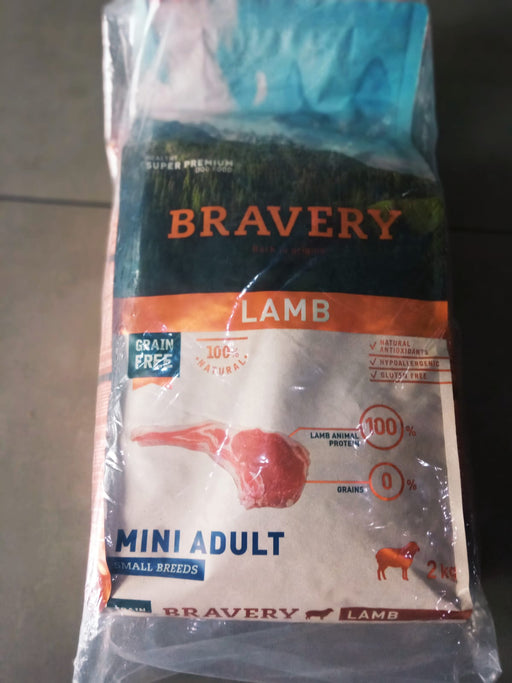 Bravery Lamb Mini Adult 2kg - leryspet