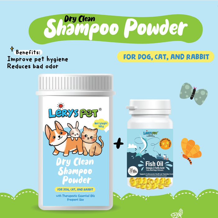 shampoo powder + fish oil - leryspet