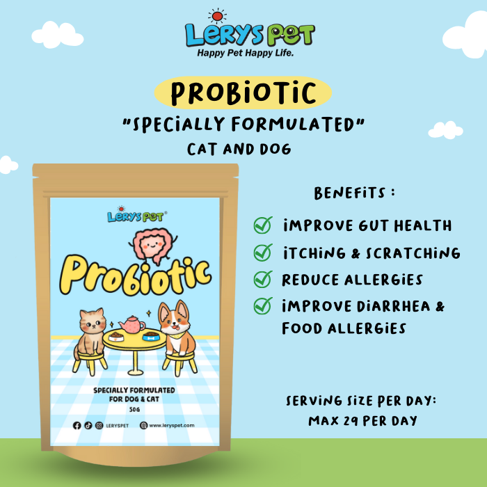 Probiotic Penghilang Bau Kotoran Kencing Anjing Kucing Hewan | Lerys