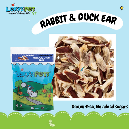 Rabbit & Duck Ear | Cemilan Anjing | Sehat Bergizi | Leryspets